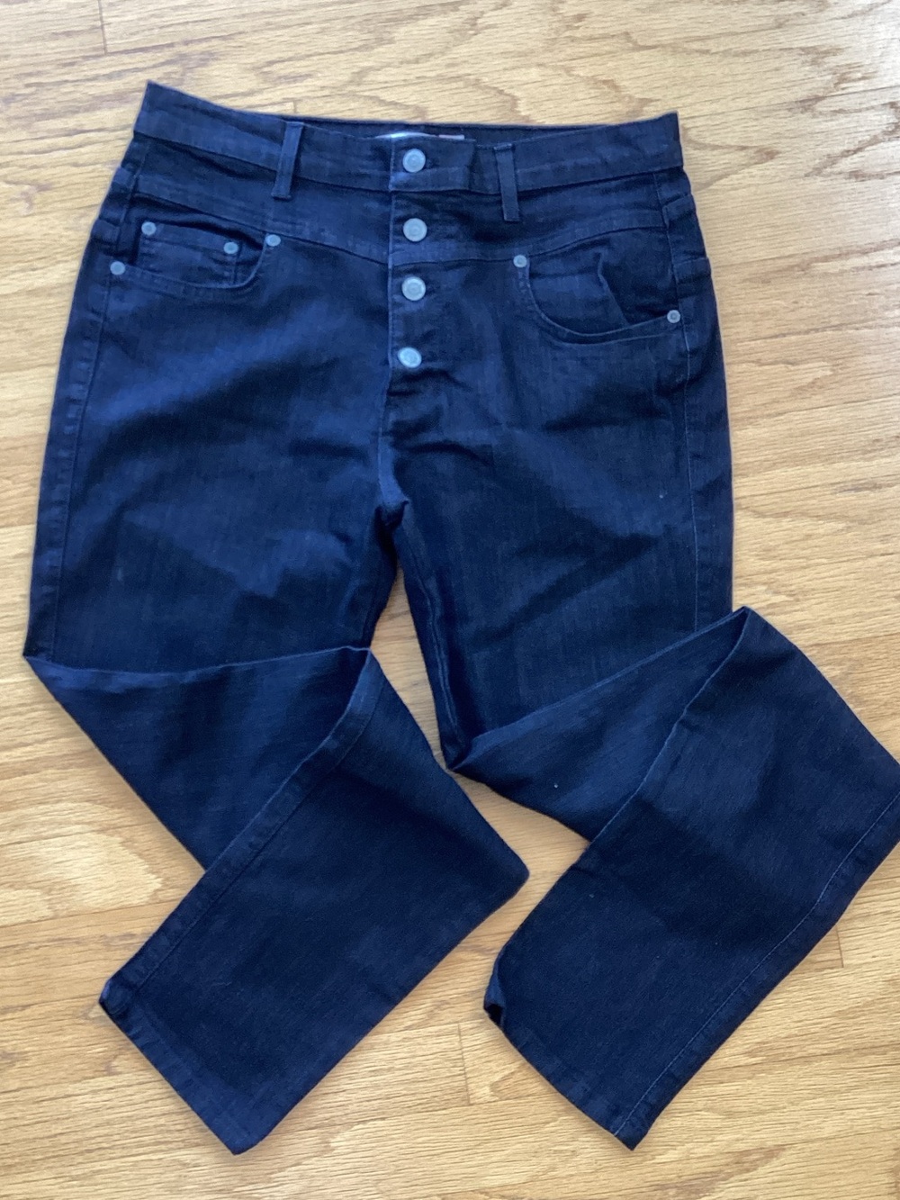 Judy Blue High-Rise Button-Fly Dark Blue Jeans